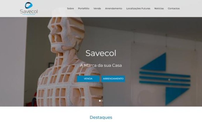 Novo website da Savecol